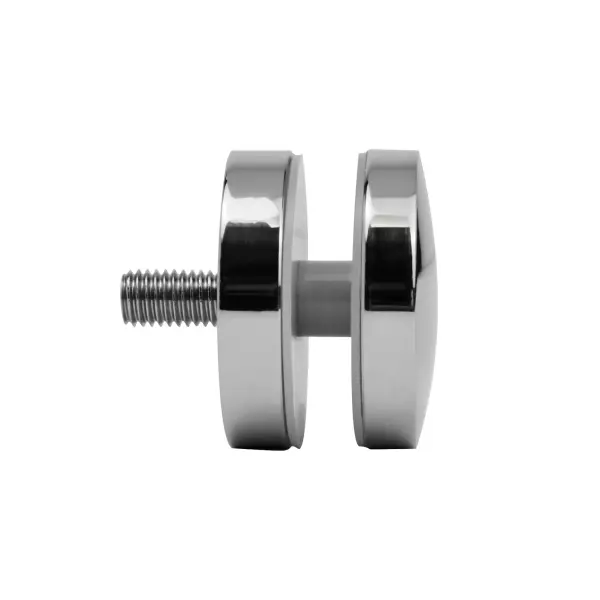 Стеклодержатель нержавеющий точечный плоский большой 50х30