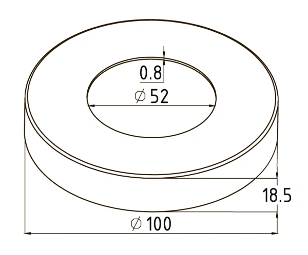 Низ стойки нержавеющий большой Ø50,8/Ø105