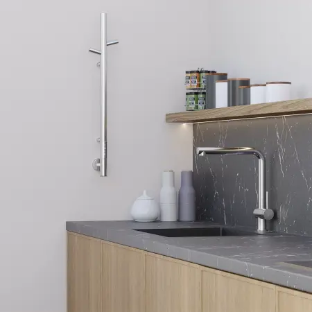 Полотенцесушитель Gloss & Reiter электрический ENKEL.E2.L.15х75.H2 Таймер, хром - фото 3
