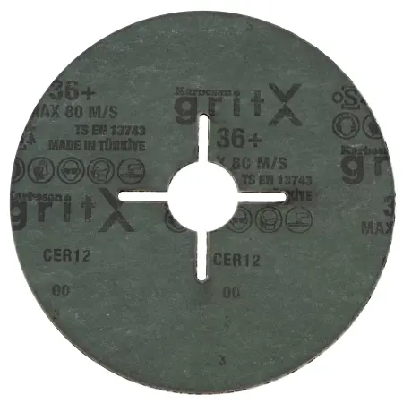 Фибровый круг  KARBOSAN GriteX CER12 P36 125х22мм - фото 1