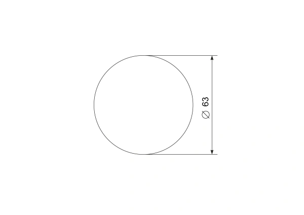 Шар декоративный на стойку нержавеющий Ø63 мм серебро, №15.2 