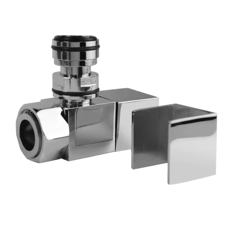Вентиль угловой квадратный гайка-штуцер  3/4''x1/2'' - фото 3