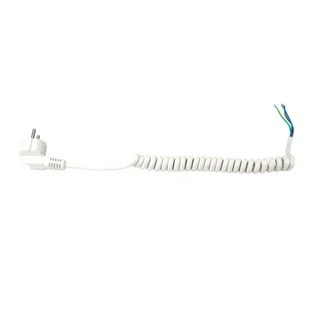 Кабель витой с евровилкой, белый (250V, 16A, IP20) - фото 1