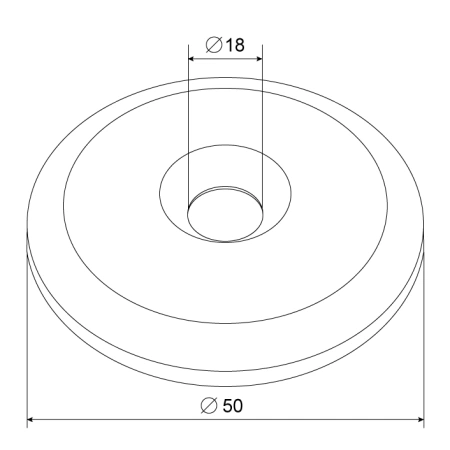 Шайба D50мм AISI 304  - фото 2