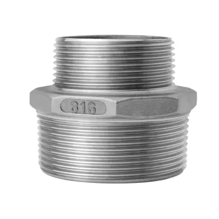 Ниппель переходной с гайкой DN50 (2") / DN32 (1 1/4") НР/НР AISI 316