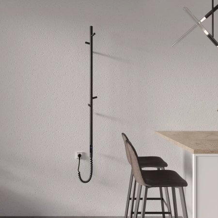 Электрический полотенцесушитель PRIMUM.E2.L.15х140.H4.TIMER.BLACK (304) - фото 3