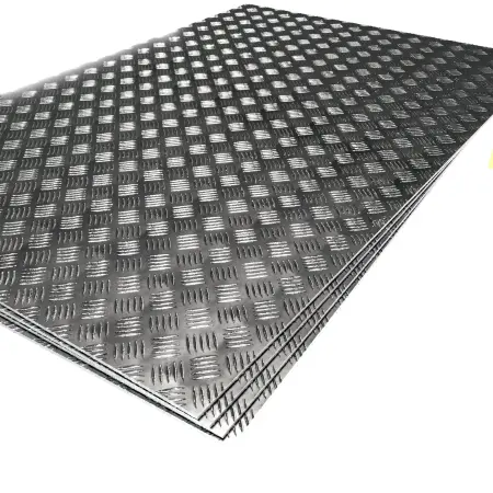 Лист алюминиевый рифленый АМг2H2 2,0x1200x200 Квинтет - фото 1