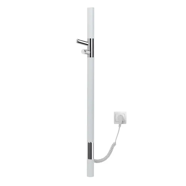 Полотенцесушитель Gloss & Reiter электрический ENKEL.E2.L.15х75.H2 Таймер, белый/хром