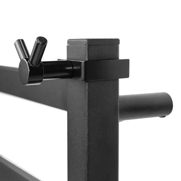 Вешалка c 2 крючком для квадратного профиля ЧЕРНЫЙ