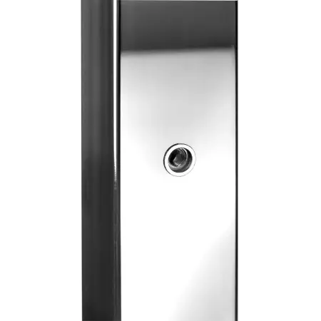 Стойка квадратная AISI 304 40x40x1,5x900мм зерк. 3 отверстия для ригеледержателя(М6) - фото 1