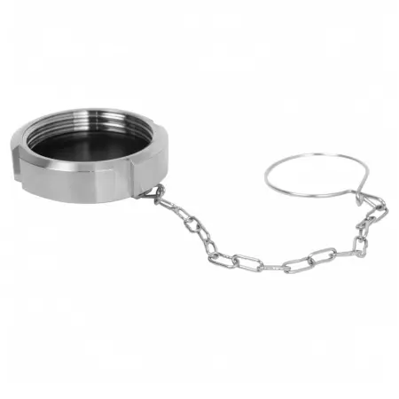 Гайка-заглушка с цепочкой нержавеющая AISI 304 DN50 - фото 2