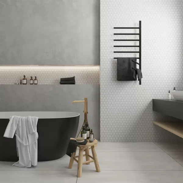 Полотенцесушитель с эл. нагревательным элементом тип Ti#1 E2.L.43х100.F8 (timer) Муар black