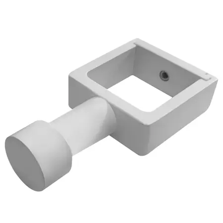 Вешалка-крючок с разъемным кольцом для профиля БЕЛЫЙ