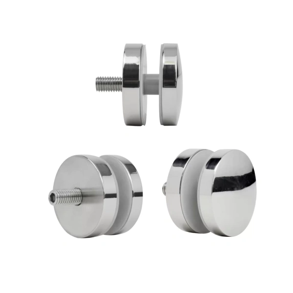 Стеклодержатель нержавеющий точечный плоский большой 50х30