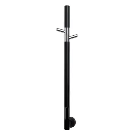 Полотенцесушитель Gloss & Reiter электрический ENKEL.E2.L.15х75.H2 Таймер, чёрный/хром - фото 2