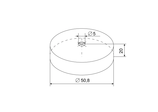 Основа под шар AISI 304 Ø50,8 зеркальная