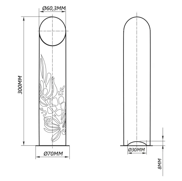 Ваза "Цветок маленький"