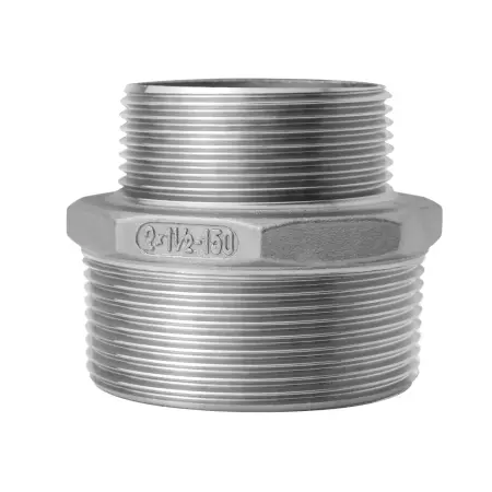 Ниппель переходной с гайкой DN50 (2") / DN40 (1 1/2") НР/НР AISI 316