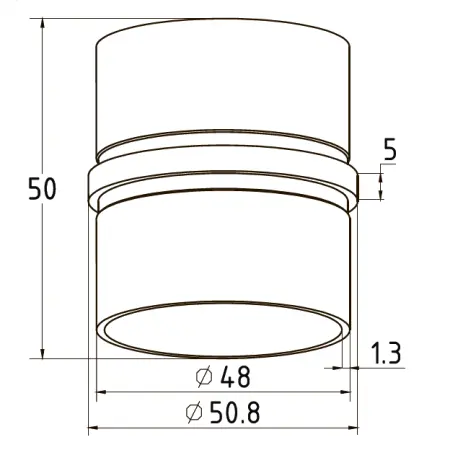 Соединитель поручня Ø50,8х1,5 - фото 2