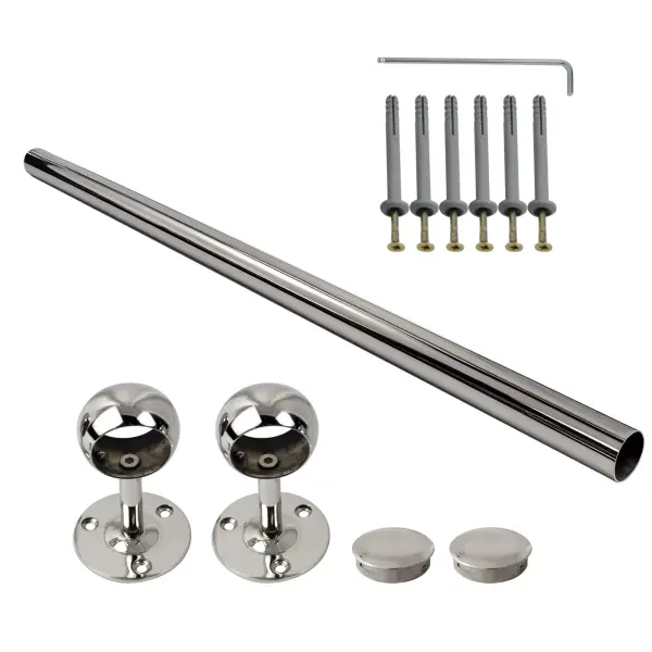 Комплект пристеночного поручня AISI 304 38.0х1,5х1000 Тип 3 (1м)