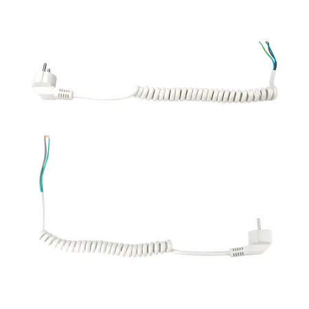 Кабель витой с евровилкой, белый (250V, 16A, IP20) - фото 2