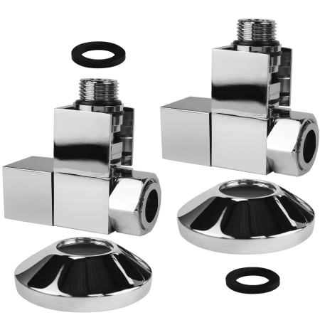 Вентиль угловой квадратный гайка-штуцер  3/4''x1/2''