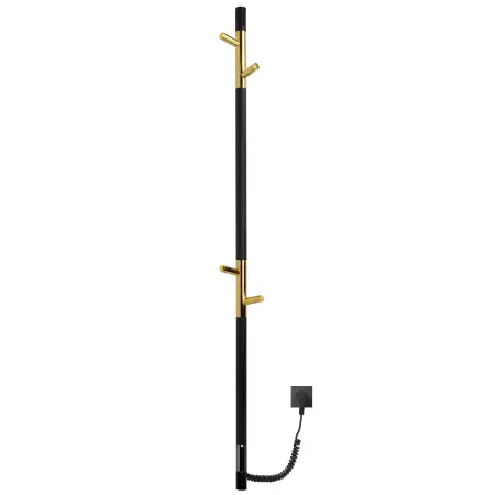 Электрический полотенцесушитель PRIMUM.E2.L.15х140.H4.TIMER.BLACK-GOLD