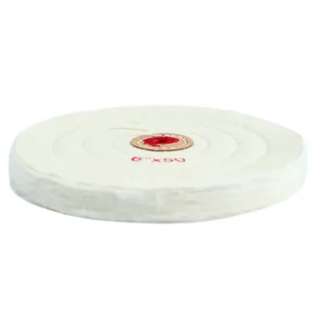 Муслиновый полировальный круг GTOOL d150×6 мм, 50 слоёв, белый - фото 3