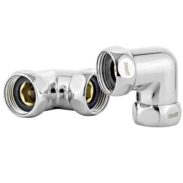 Соединение угловое гайка-гайка  1''х1'' хром