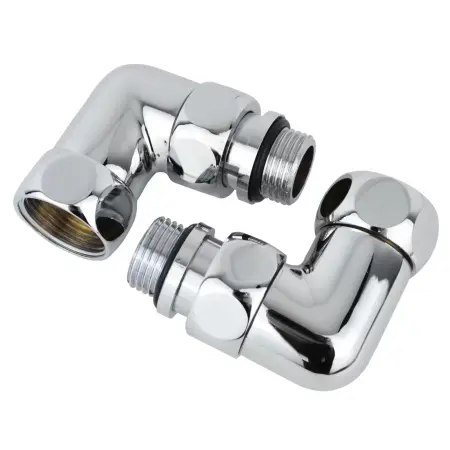 Соединение угловое гайка-штуцер со сгоном  3/4''х1/2'' хром