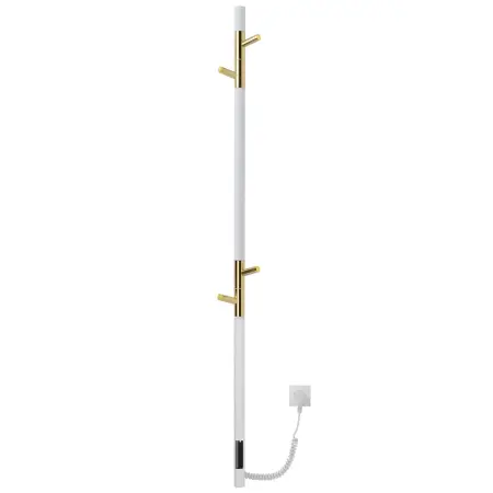 Электрический полотенцесушитель PRIMUM.E2.L.15x140.TIMER.WHITE-GOLD
