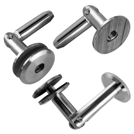 Комплект кронштейнов крепления стеклянного козырька без тетивы, Диаметр шайб - 50 мм