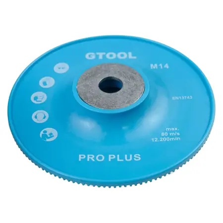 Опорная тарелка  под фибровый круг d125мм (Т) GTOOL (голубая) - фото 4