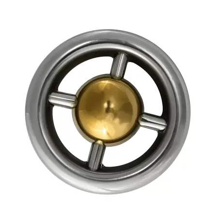 Кольцо декоративное AISI 304 Ø97 №2.1 (с золотой вставкой)