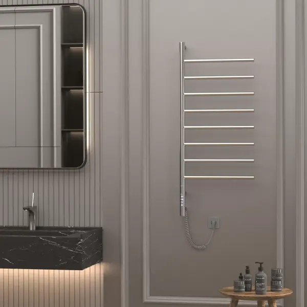 Полотенцесушитель с эл. нагревательным элементом тип Ti#1 E2.L.43х100.F8 (timer)