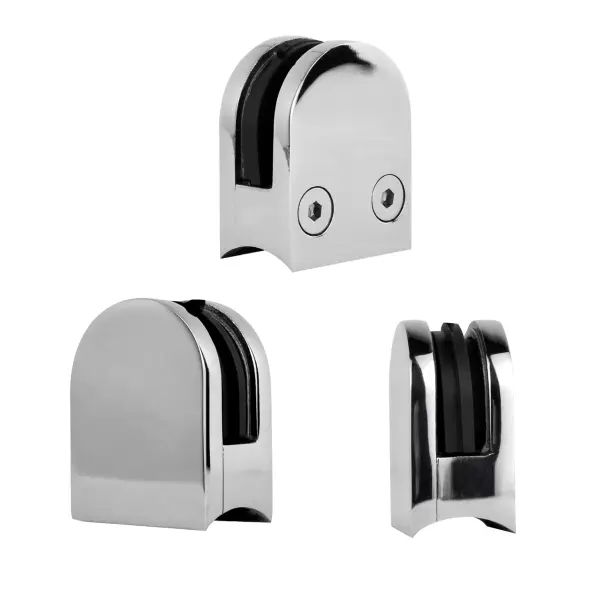 Стеклодержатель нержавеющий литой для стекла 8 мм, ф38,0