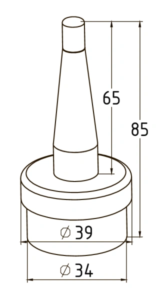 Наконечник штырь нержавеющий (тип 2) Ø38,0