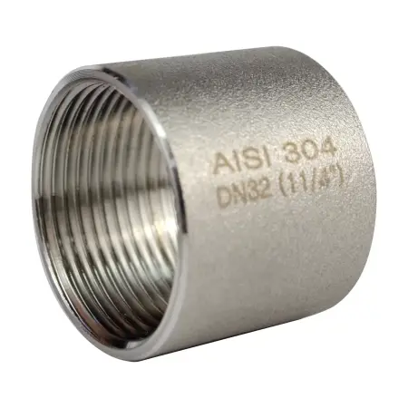Муфта-бочонок нержавеющая AISI 304 ВР/ВР DN32