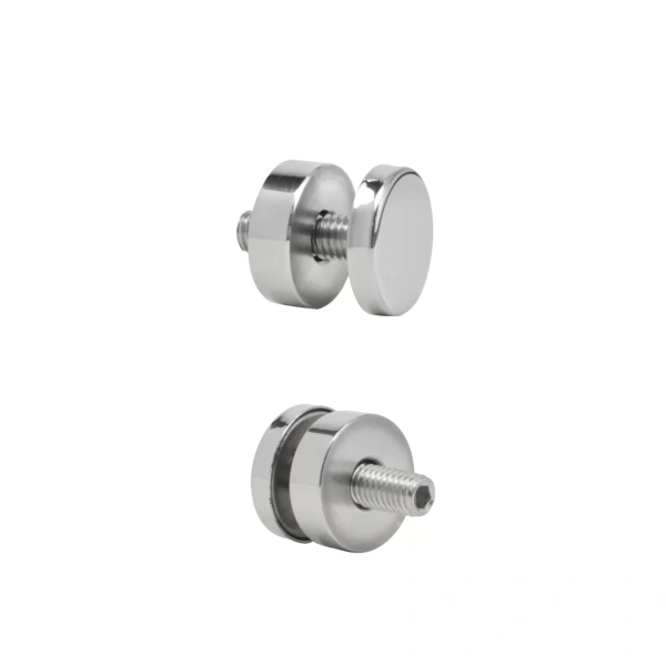 Стеклодержатель нержавеющий точечный плоский маленький (тип 1)