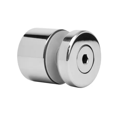 Стеклодержатель нержавеющий точечный плоский большой 40х25