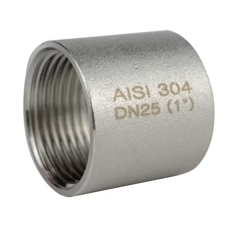 Муфта-бочонок нержавеющая AISI 304 ВР/ВР DN25