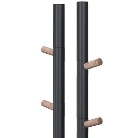 Электрический полотенцесушитель  DUOFIT.E2.L.25х140.H4.40.TIMER.BLACK-WOOD - фото 1