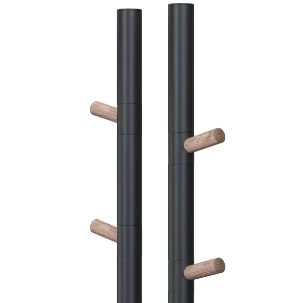 Электрический полотенцесушитель  DUOFIT.E2.L.25х140.H4.40.TIMER.BLACK-WOOD