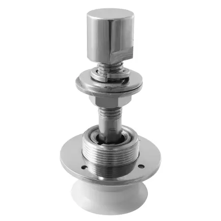 Шарнирный рутель нержавеющий для вантового крепления с зенковки для стекла 16-24мм