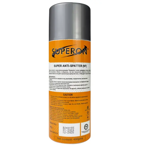 Спрей антипригарный SUPER ANTI SPATTER NF, 400г