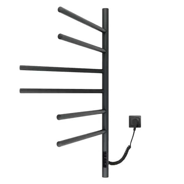 Полотенцесушитель с эл. нагревательным элементом, тип Е2. модель Ti#1 L.43х80.F6 (timer) Муар black